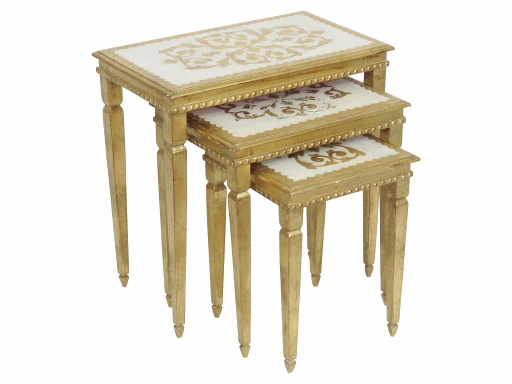 VINTAGE FLORENTINE NESTING TABLES (1 of 3)
