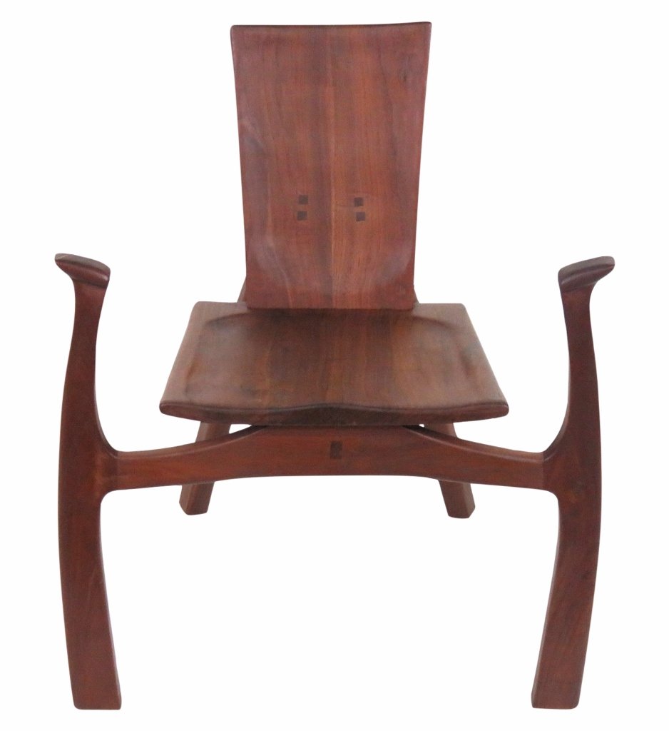 STUDIO PRODUCED WALNUT ARMLESS CHAIR (1 of 9)