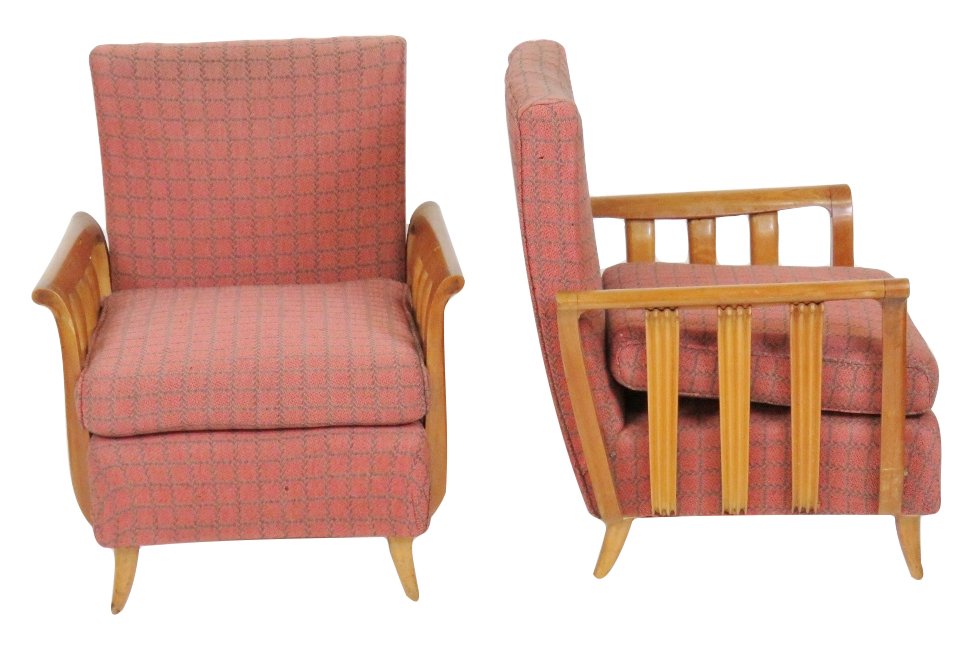 Pair ITALIAN MODERN LOUNGE CHAIRS (1 of 3)