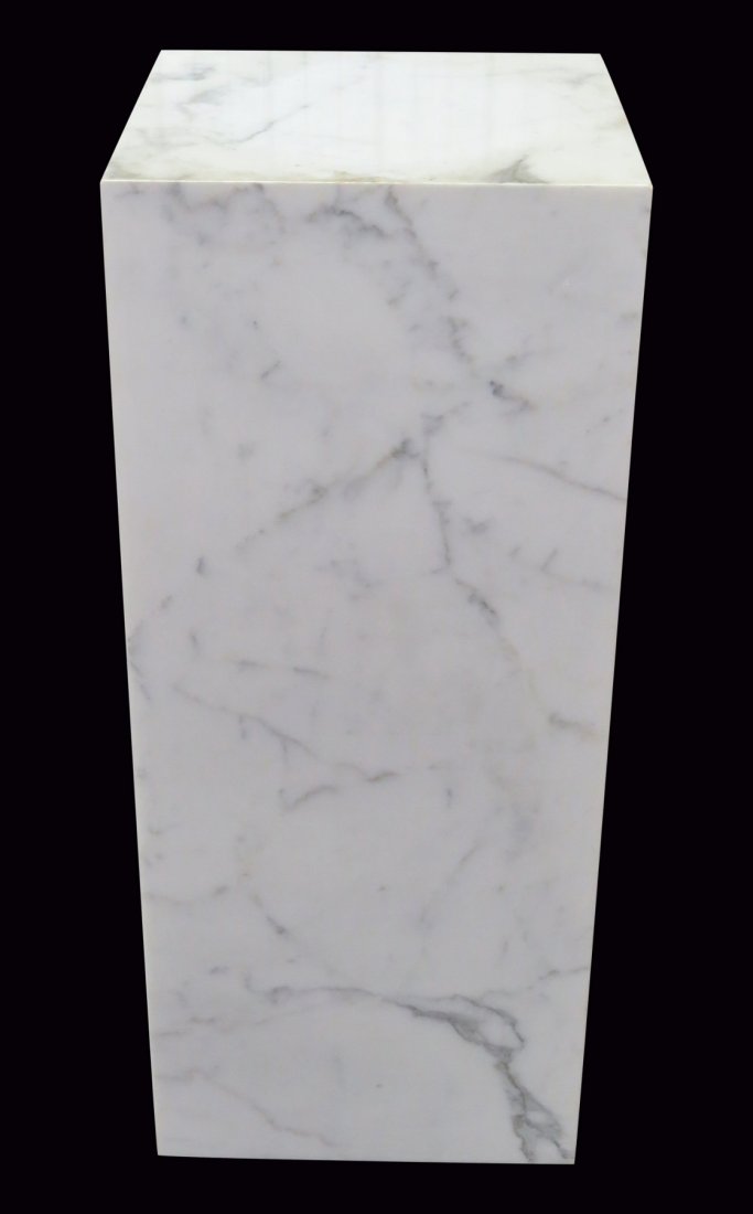 36" ITALIAN MARBLE SQUARE PEDESTAL (1 of 2)