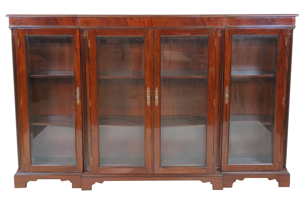 CUSTOM 4 DOOR MAHOGANY BOOKCASE (1 of 5)