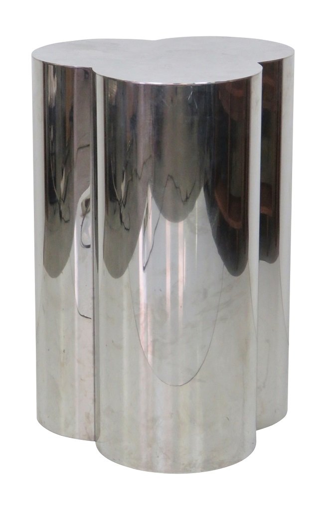 BRUETON STEEL & GLASSTOP CENTER TABLE (1 of 2)