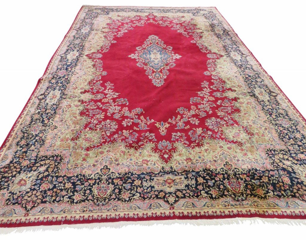 10 ft x 16 ft KERMAN STYLE ORIENTAL RUG (1 of 5)