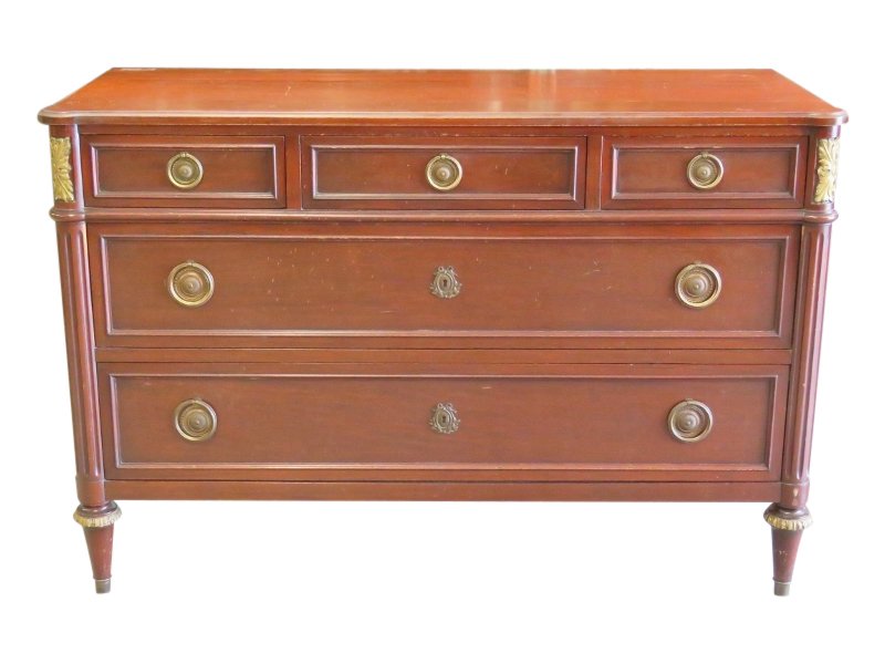 JANSEN STYLE MAHOGANY DIRECTOIRE STYLE COMMODE (1 of 9)