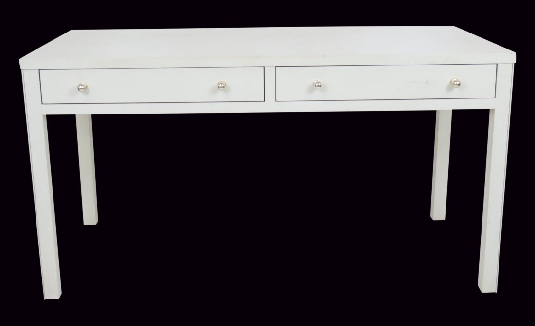 THOMAS O'BRIEN for HICKORY CHAIR CREAM PAINTED DESK (1 of 6)