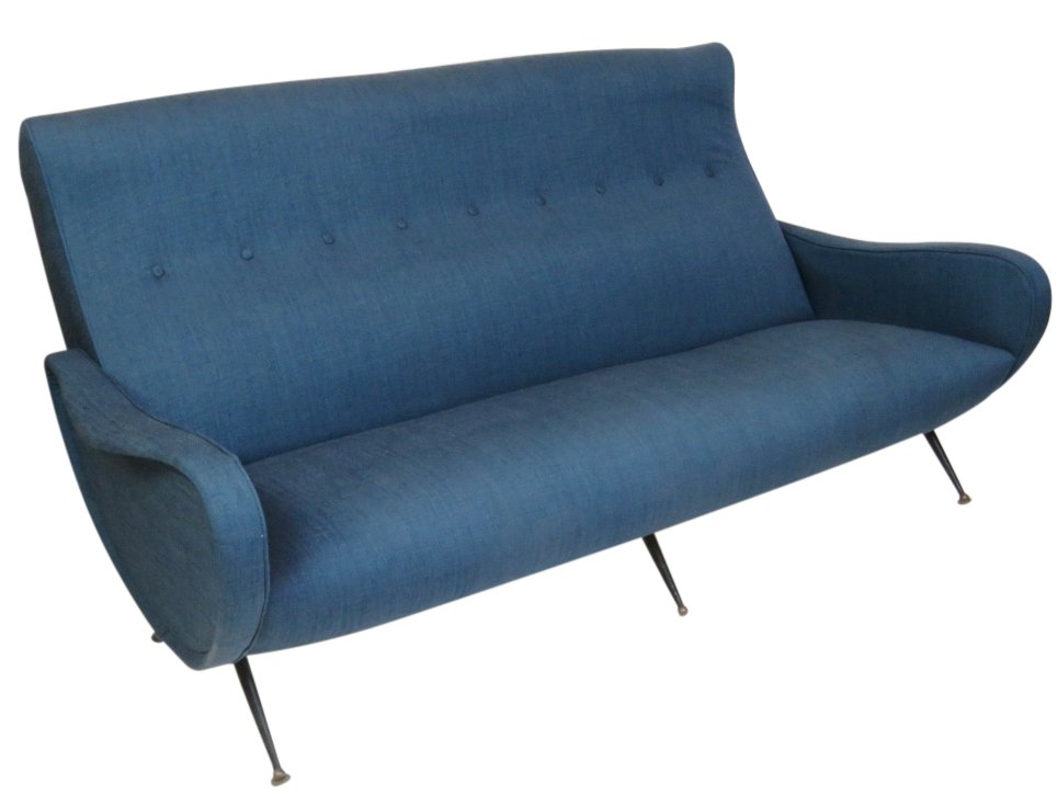 ZANUSO STYLE METAL LEG SOFA (1 of 4)
