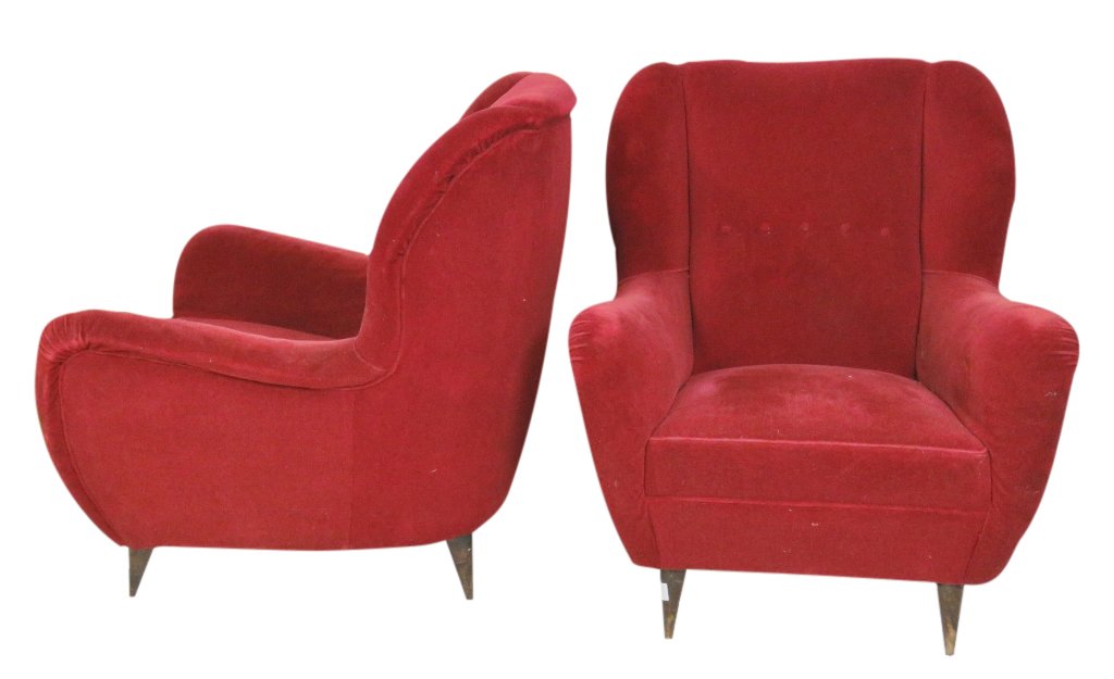 Pair ITALIAN MODERN LOUNGE CHAIRS (1 of 3)