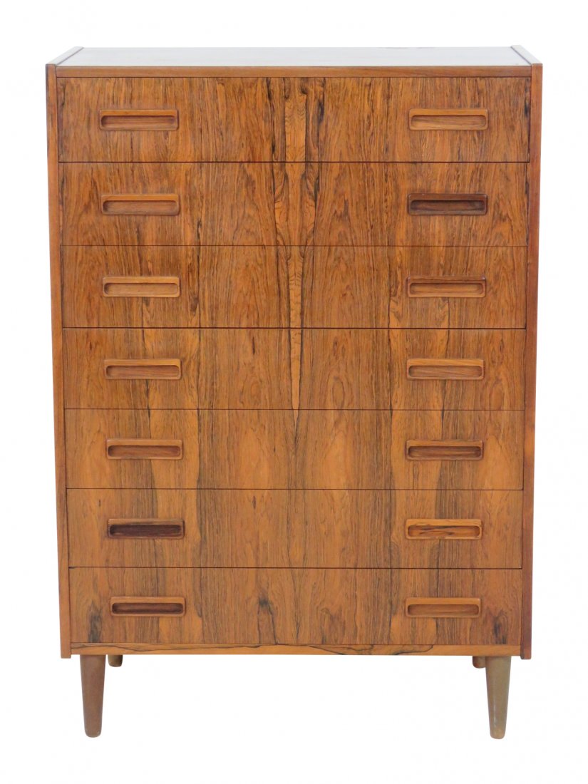 DANISH MODERN ROSEWOOD HIGH CHEST (1 of 5)