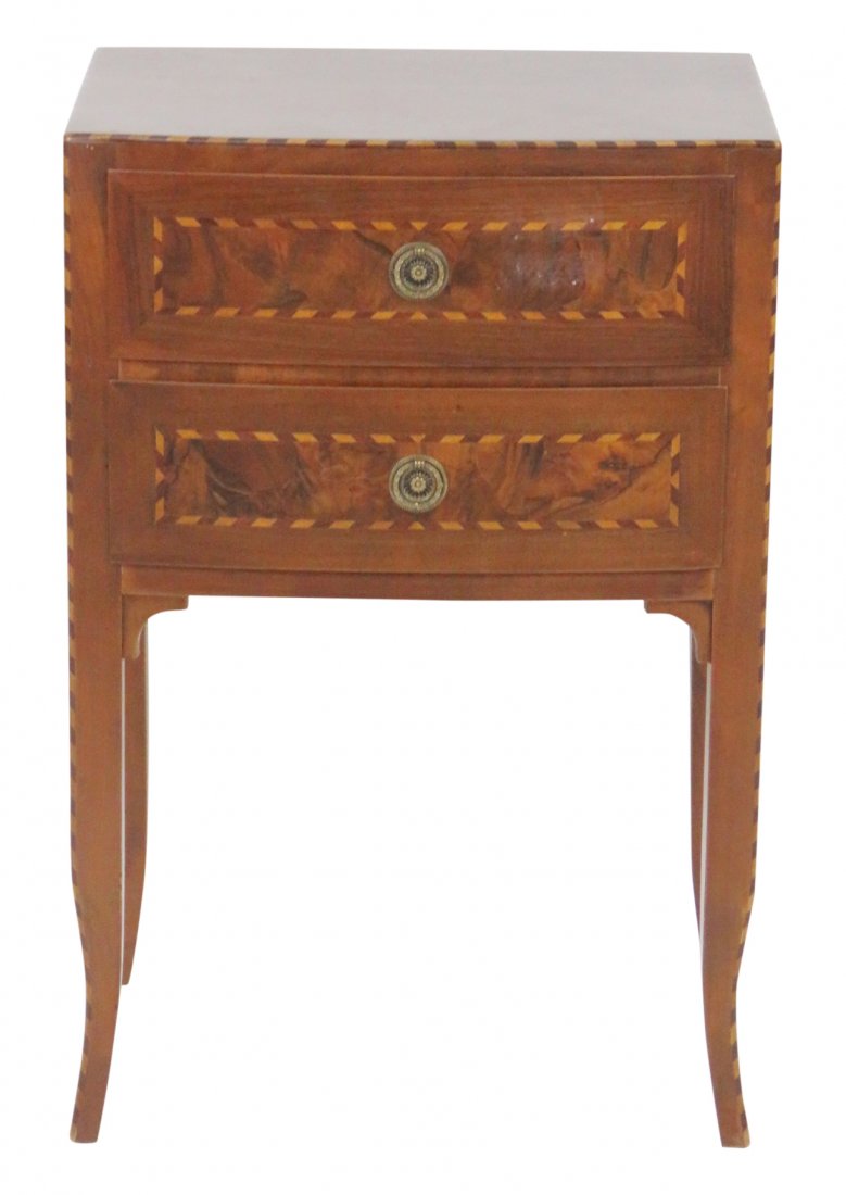 ITALIAN STYLE INLAID WALNUT STAND (1 of 5)