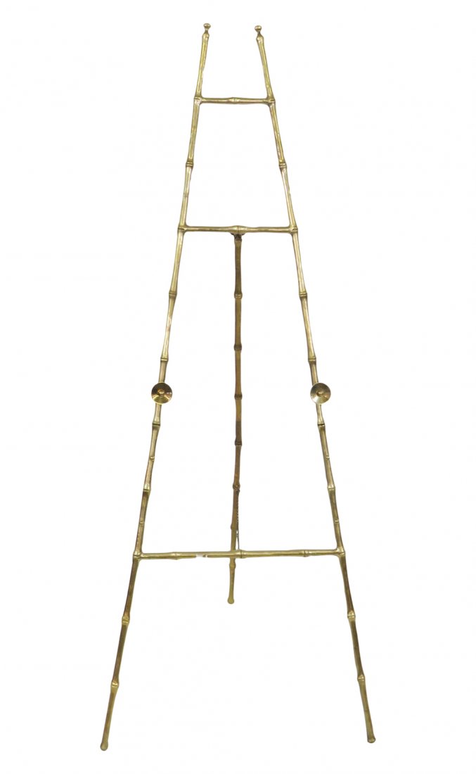 BRASS FAUX BAMBOO EASEL (1 of 3)