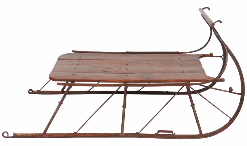 LARGE ANTIQUE PRIMITIVE STYLE SLED (1 of 3)