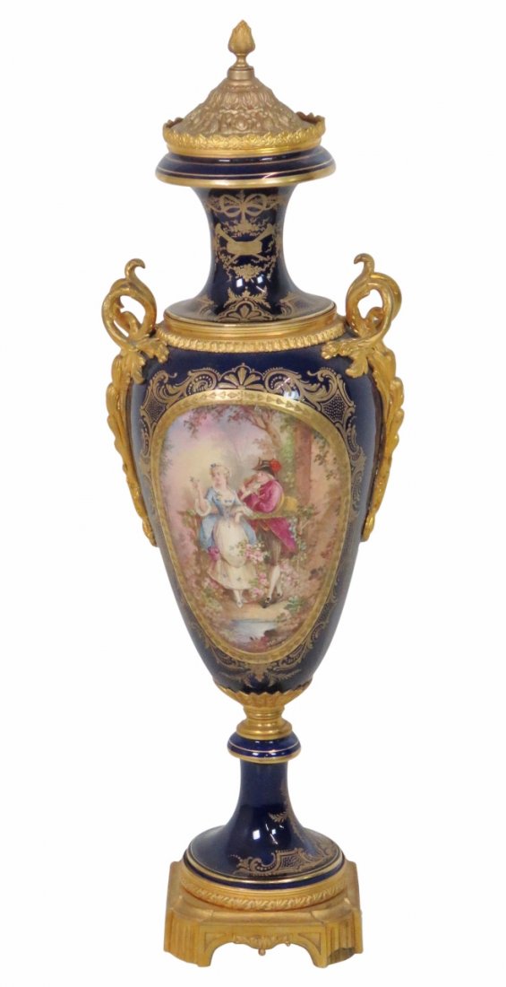 SEVERES COBALT VASE (1 of 8)