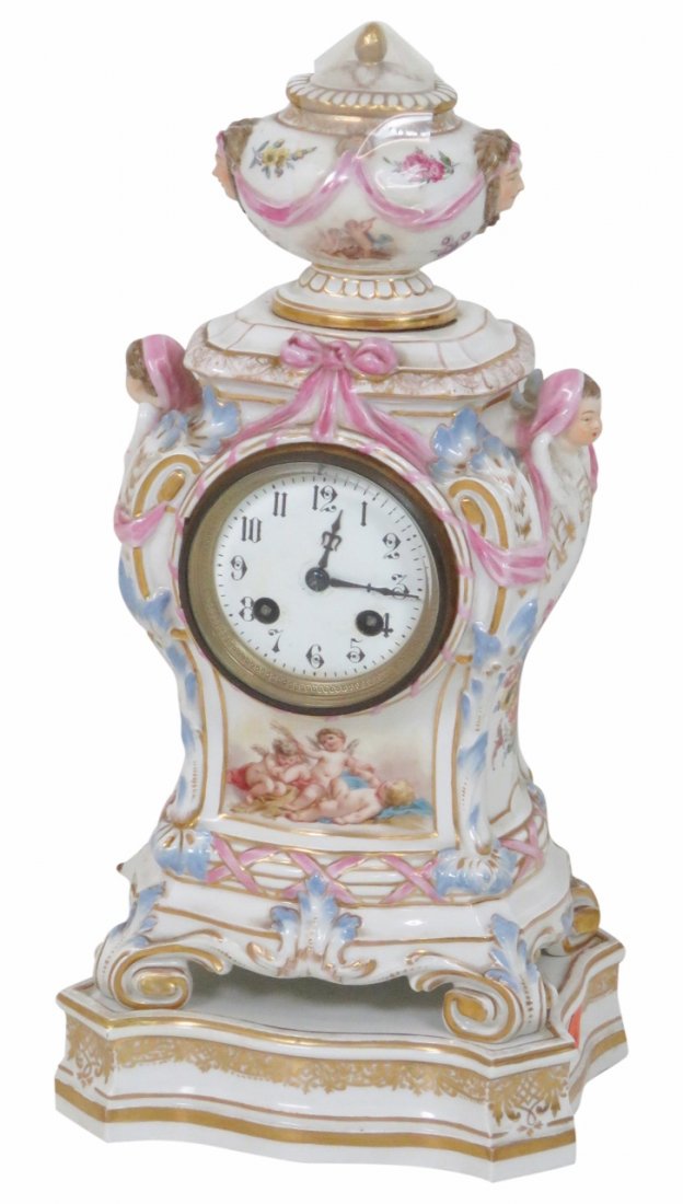 KPM PORCELAIN CLOCK on STAND (1 of 7)