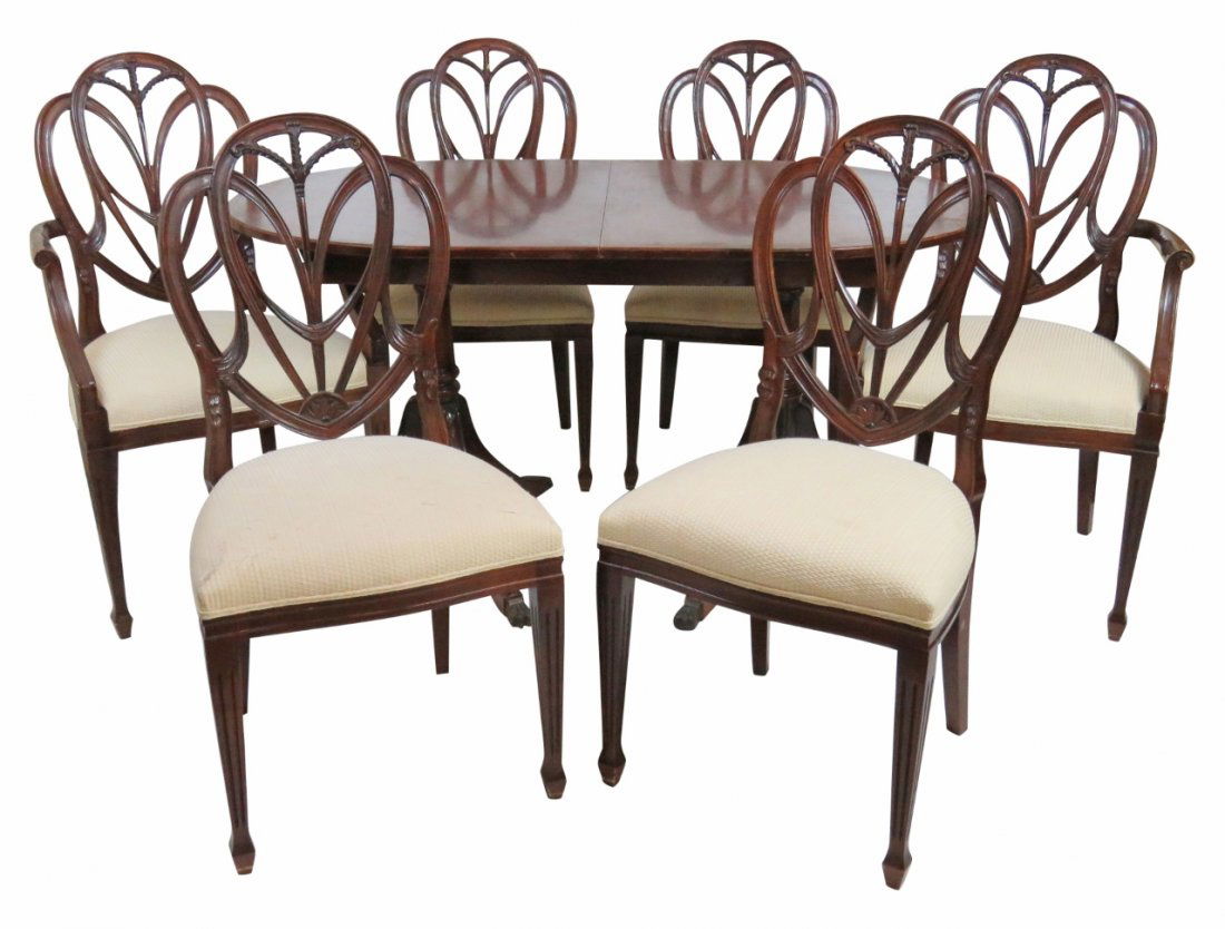 7 pc. MAHOGANY DINING ROOM SET (1 of 10)