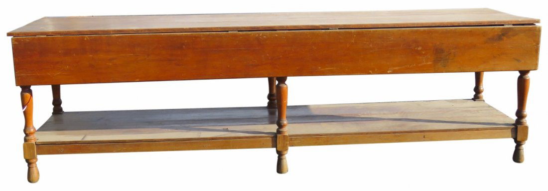 ANTIQUE COUNTRY PINE DROPLEAF TABLE (1 of 10)