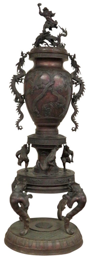 52" ASIAN BRONZE URN (1 of 6)