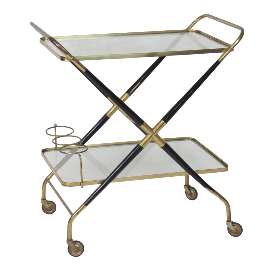 ITALIAN MODERN BRASS BAR CART (1 of 6)