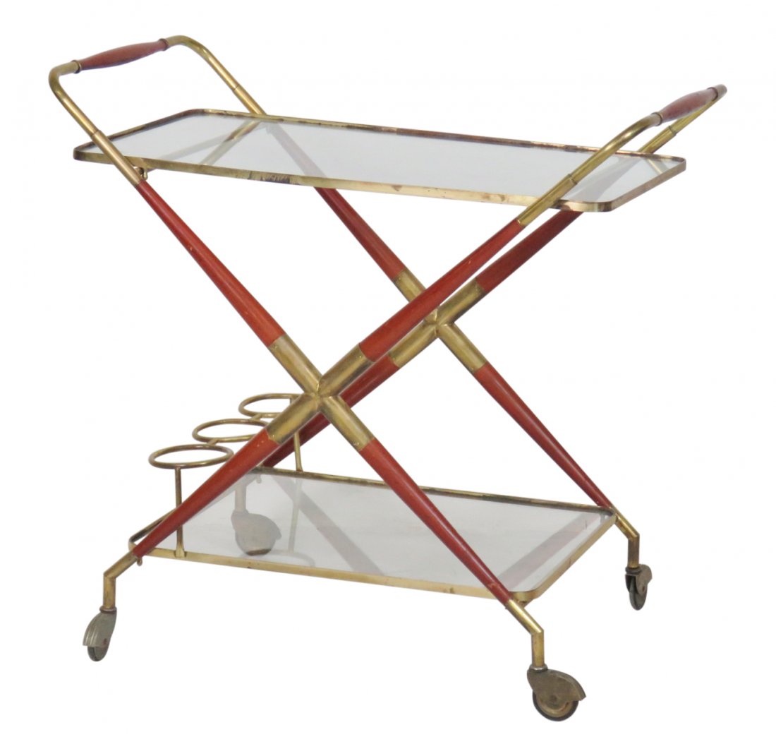 ITALIAN MODERN BRASS BAR CART (1 of 5)