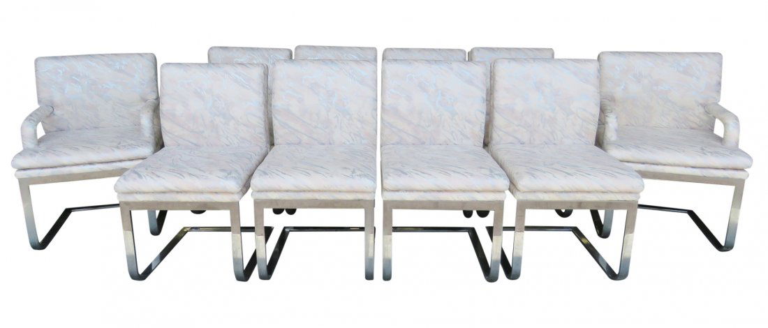 10 PAUL EVANS for DIRECTIONAL CHROME DINING CHAIRS (1 of 1)