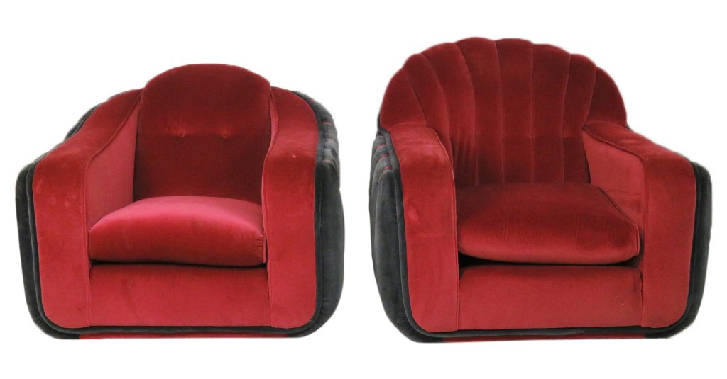 COMPANION Pair ART DECO LOUNGE CHAIRS (1 of 9)