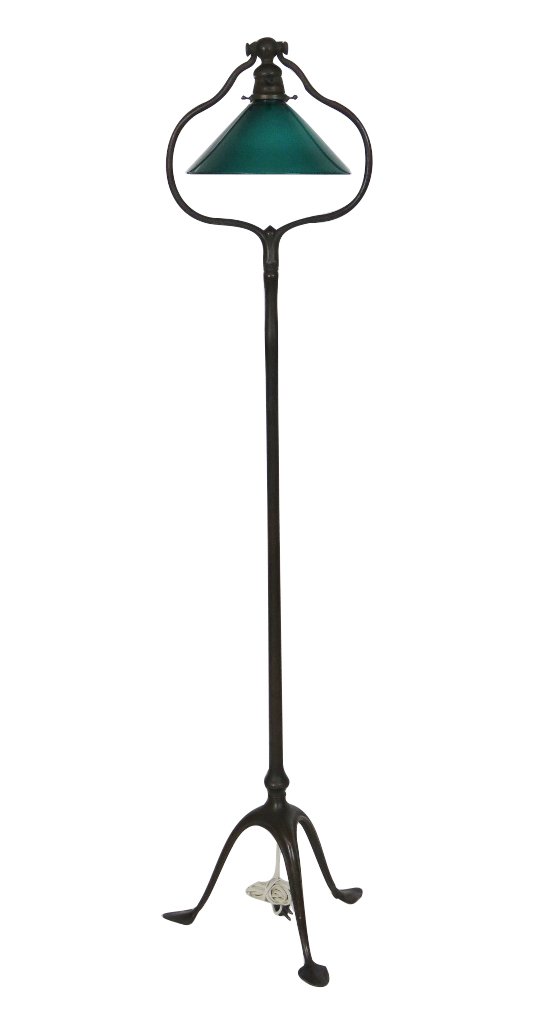 TIFFANY STUDIOS METAL FLOOR LAMP (1 of 6)