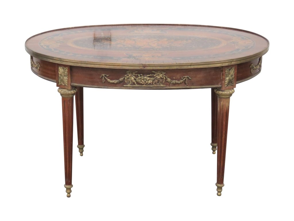LOUIS XVI STYLE BRONZE MOUNTED COFFEE TABLE (1 of 6)