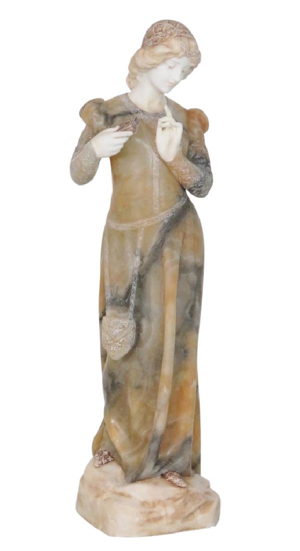 ALABASTER STATUE of a MAIDEN (1 of 6)