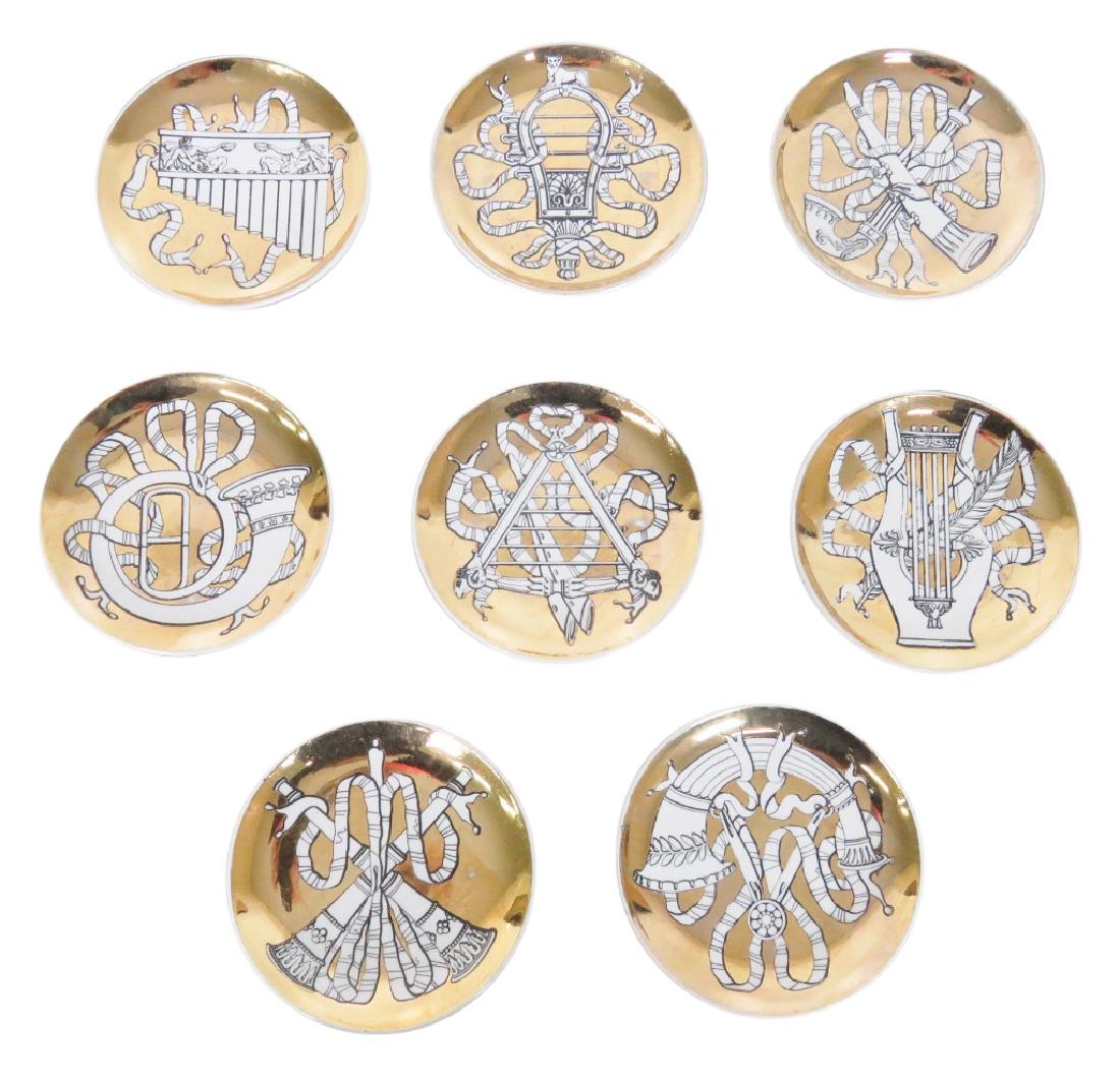 8 FORNASETTI MUSICALIA INSTRUMENT PLATES (1 of 4)