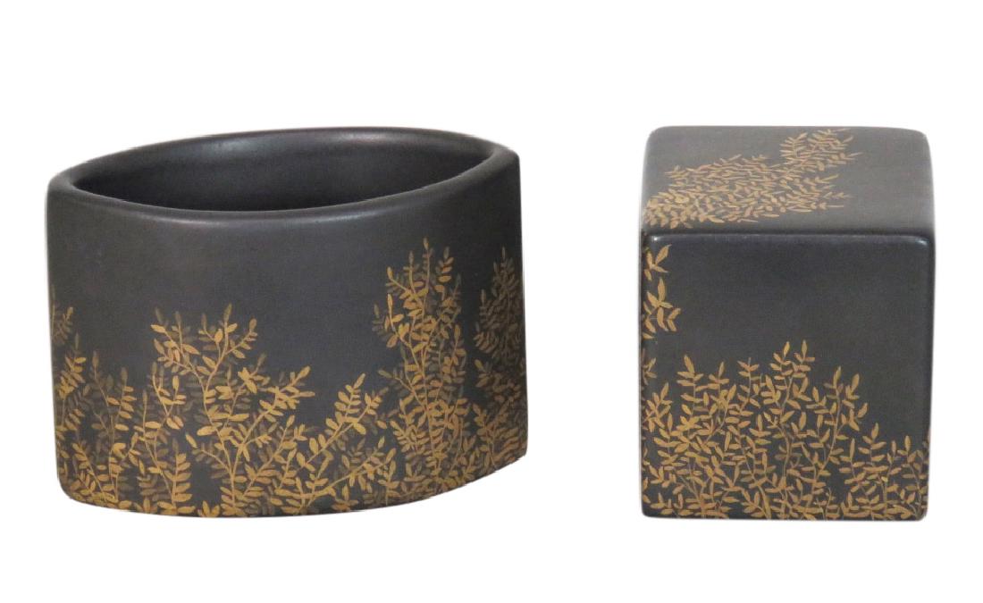 2 pc. FORNASETTI PAPERWEIGHT & UTENSIL HOLDER (1 of 4)