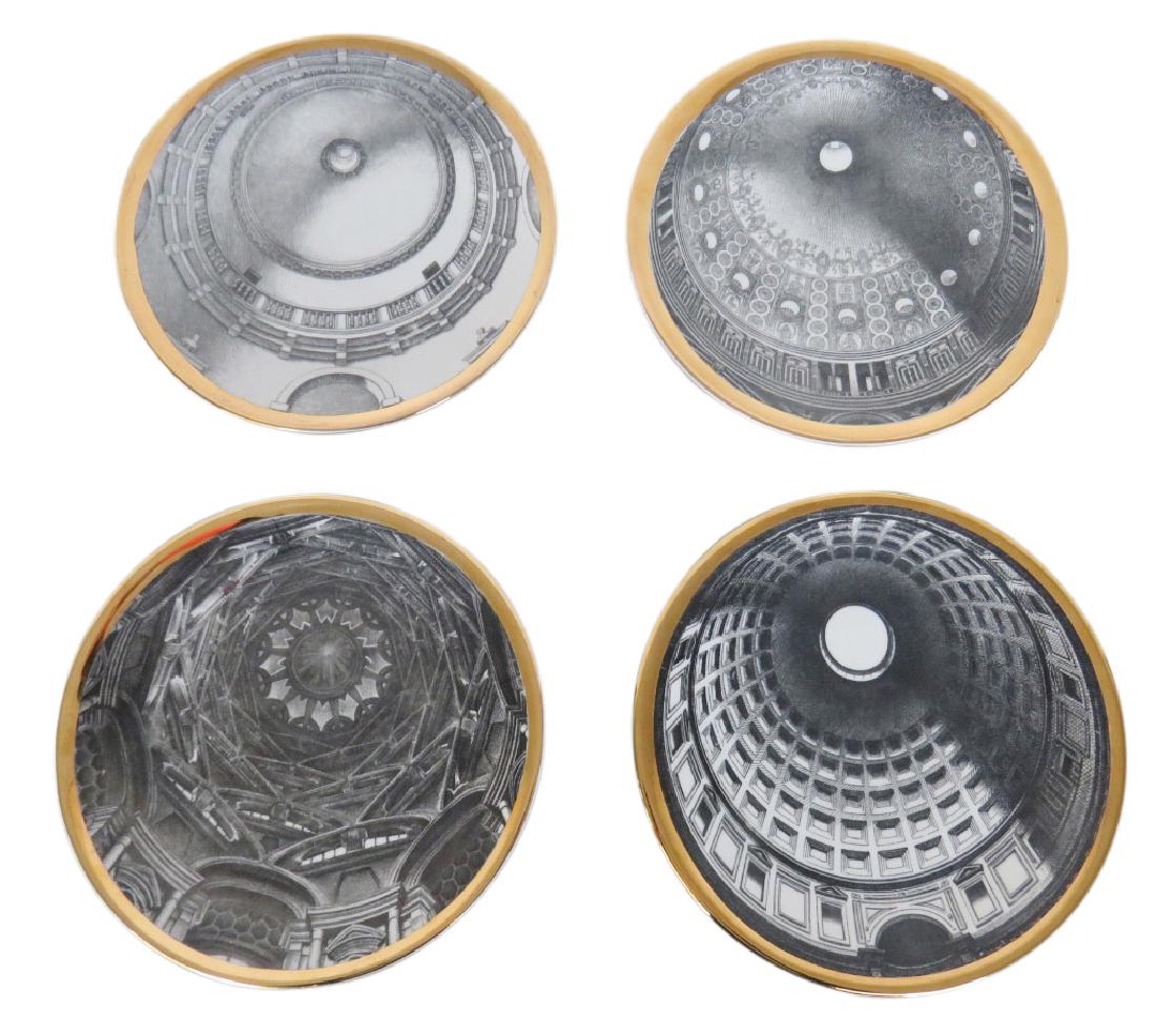4 FORNASETTI CERAMIC CVPOLE D'ITALIA PLATES (1 of 9)