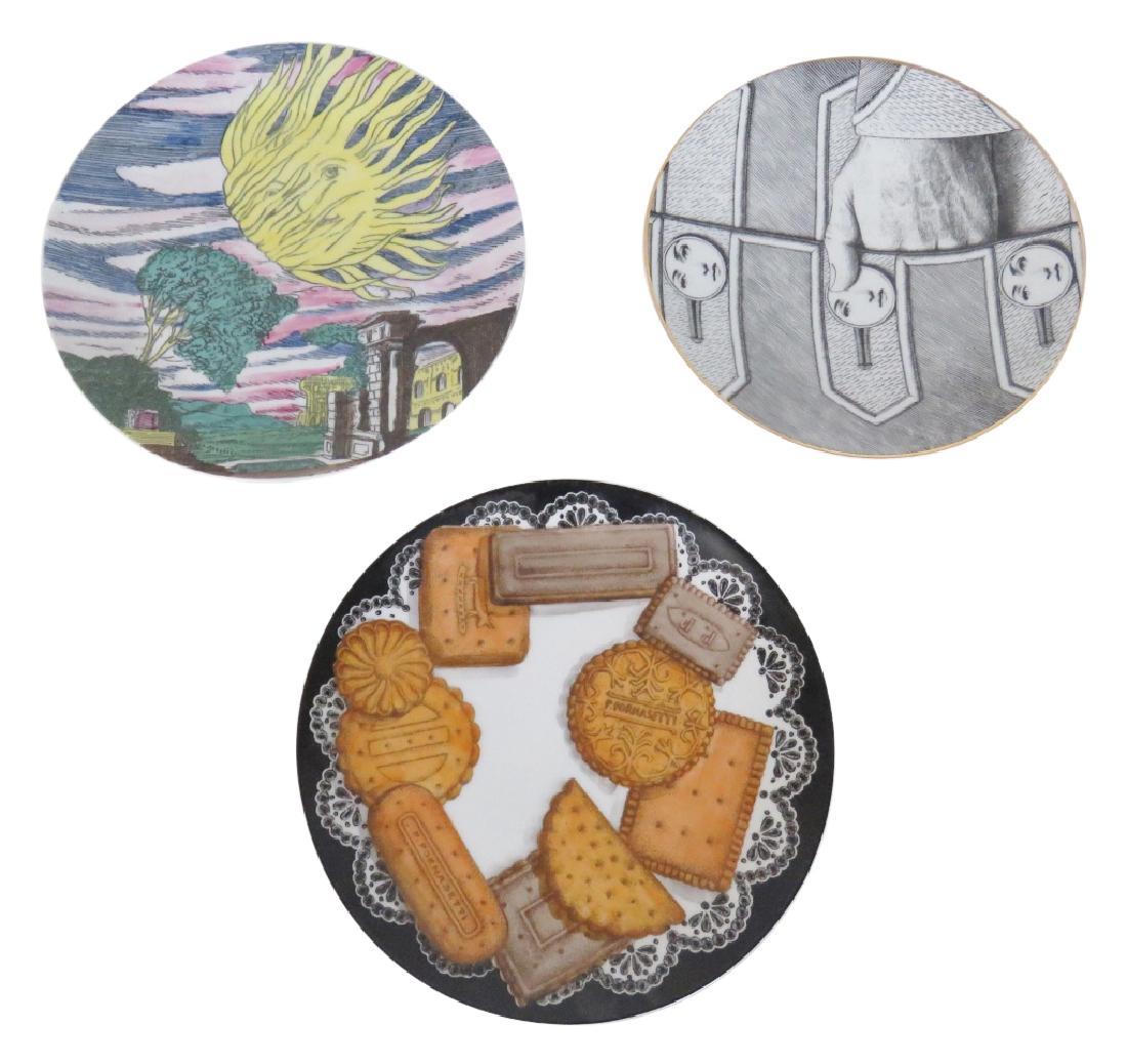 3 FORNASETTI DECORATIVE CERAMIC PLATES (1 of 7)