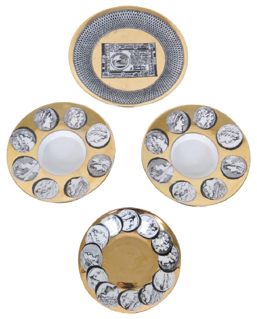 4 FORNASETTI DECORATIVE CERAMIC PLATES (1 of 6)