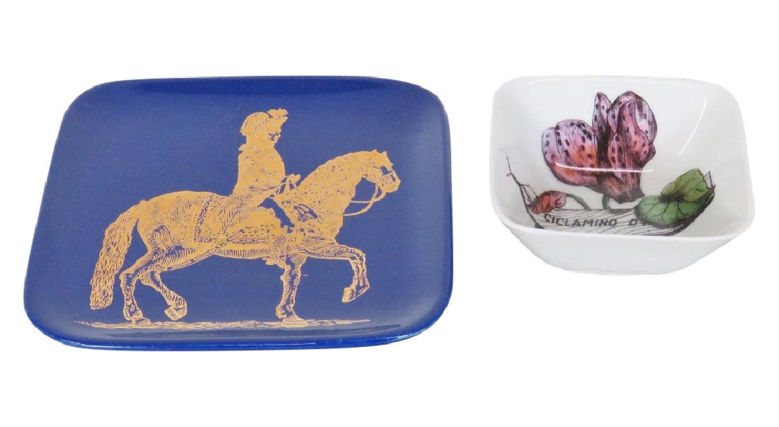 2 FORNASETTI DECORATIVE PLATE & BOWL (1 of 4)