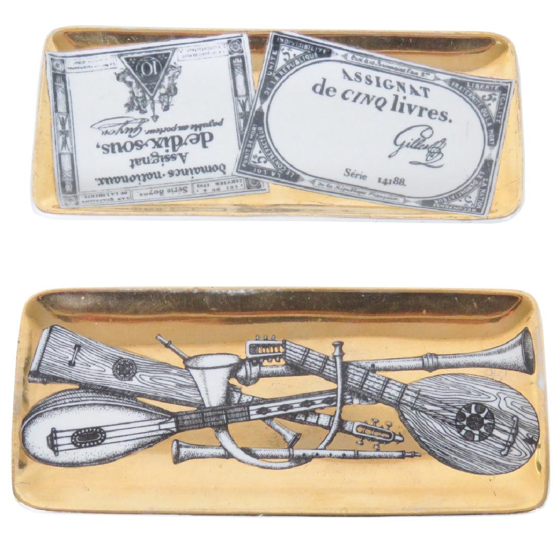 2 FORNASETTI DECORATIVE CERAMIC DISHES (1 of 4)