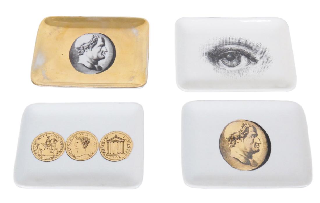 4 FORNASETTI DECORATIVE CERAMIC DISHES (1 of 6)