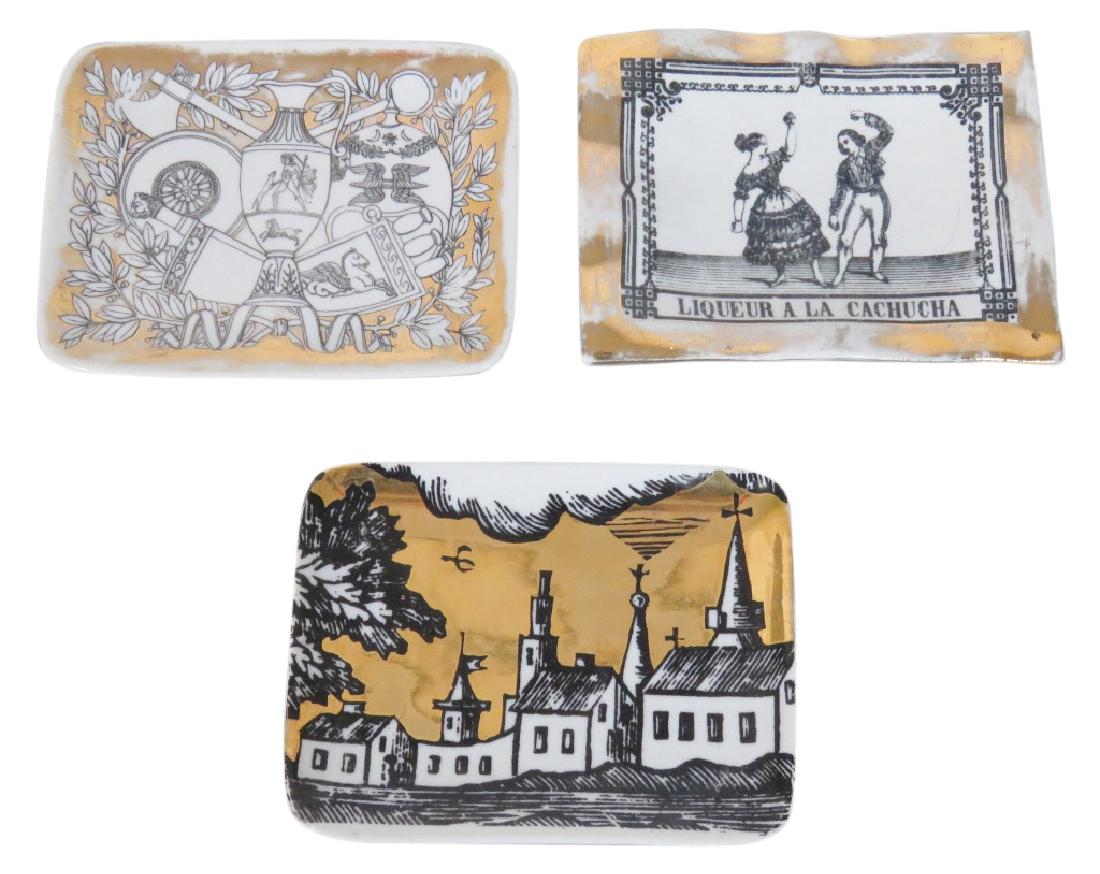 3 FORNASETTI DECORATIVE CERAMIC DISHES (1 of 5)
