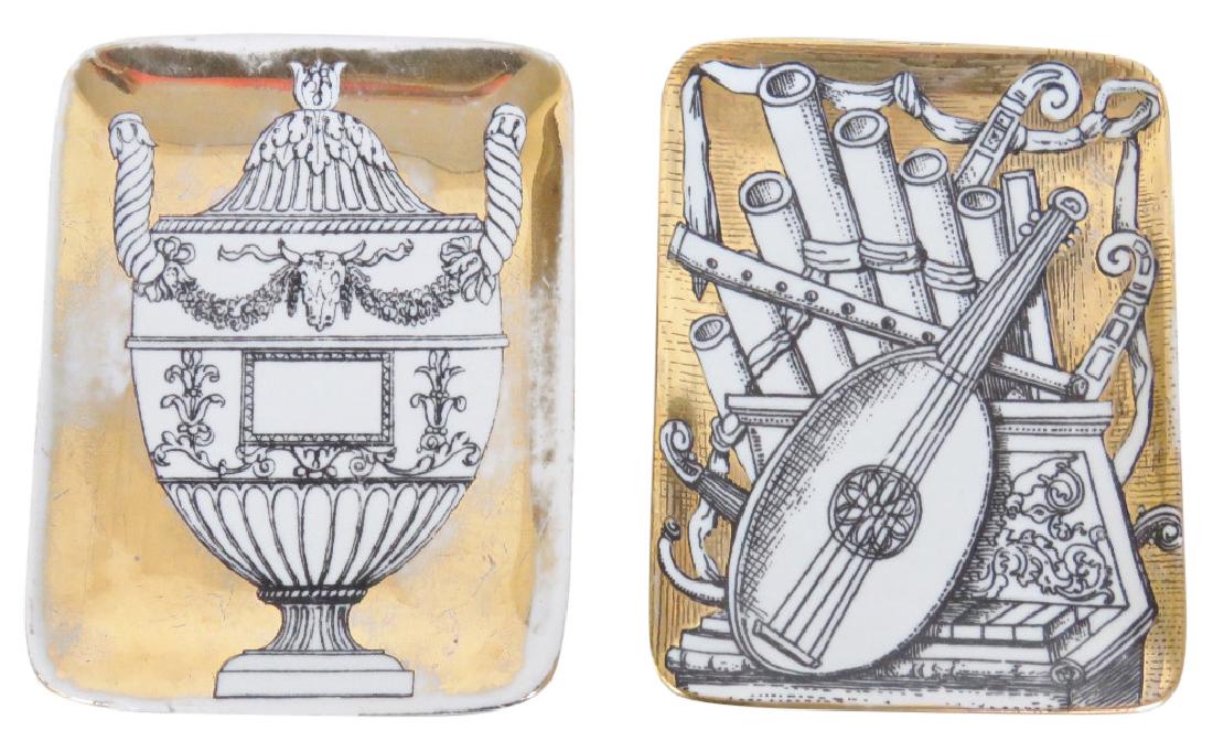 2 FORNASETTI DECORATIVE CERAMIC DISHES (1 of 4)