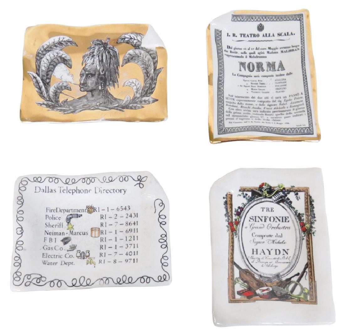 4 FORNASETTI DECORATIVE CERAMIC DISHES (1 of 5)