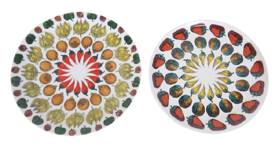 2 FORNASETTI DECORATIVE CERAMIC PLATES (1 of 4)