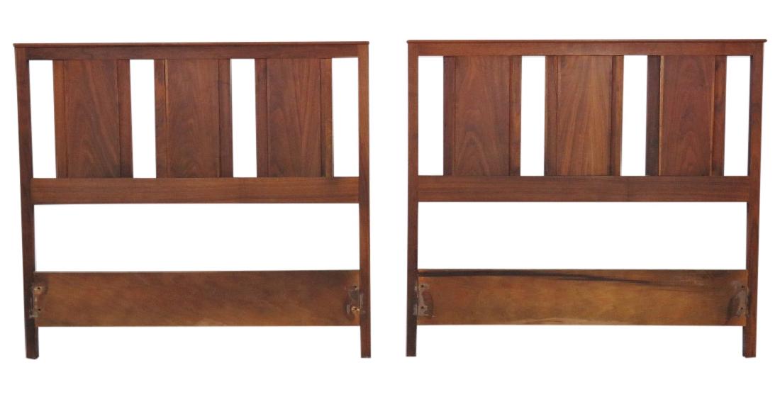 Pair MODERN DESIGN WALNUT HEADBOARDS (1 of 4)