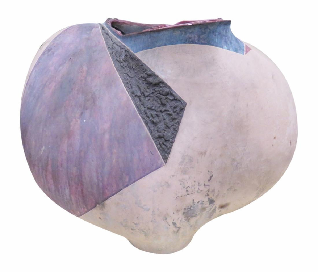 MICHAEL GUSTAVSEN STYLE ABSTRACT CERAMIC VASE (1 of 5)