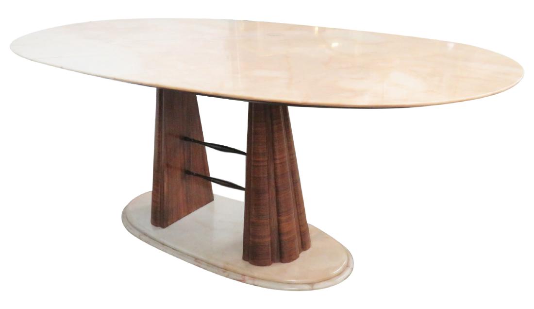 BORSANI STYLE MODERN MARBLETOP DINING TABLE (1 of 5)