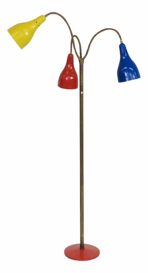 VINTAGE ITALIAN MODERN TRIENNALE STYLE FLOOR LAMP (1 of 6)