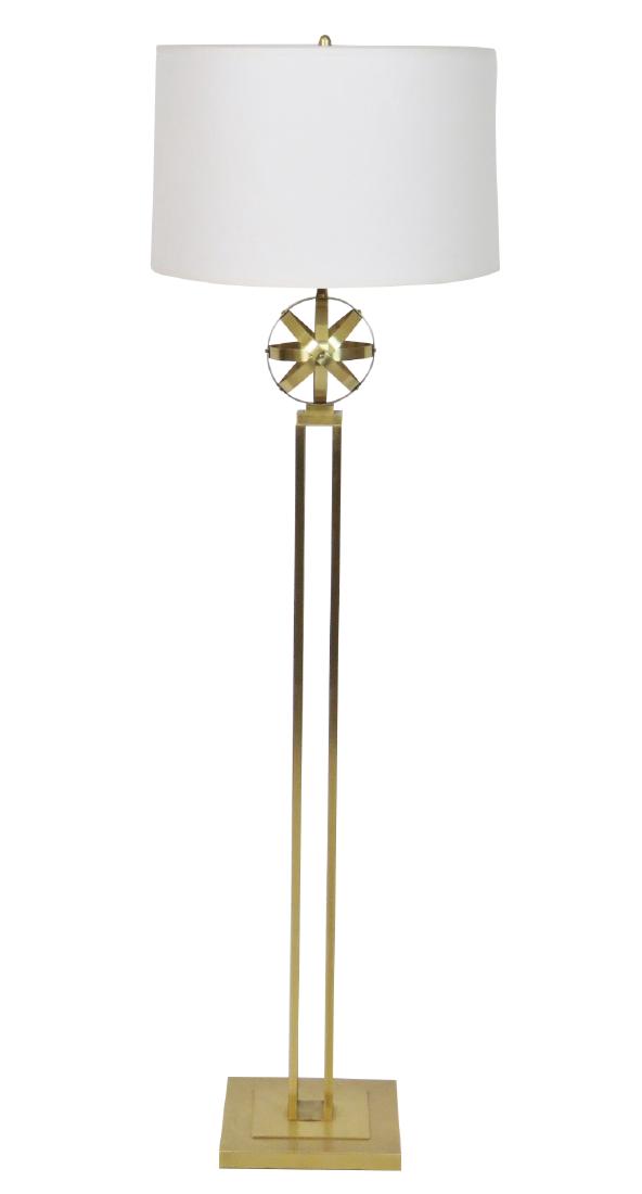 MODERN DESIGN BRASS FLOOR LAMP (1 of 3)