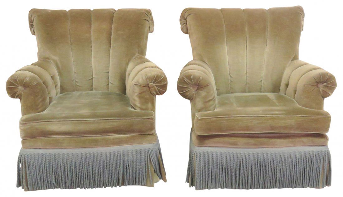 Pair DECO STYLE LOUNGE CHAIRS (1 of 3)