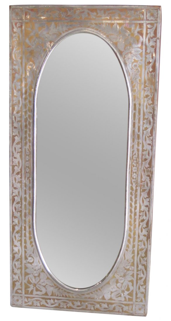 NOUVEAU STYLE OVAL HANGING MIRROR (1 of 3)