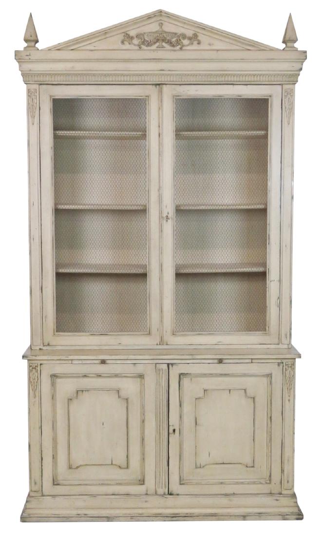 SWEDISH STYLE DISTRESSED PAINTED BOOKCASE (1 of 4)
