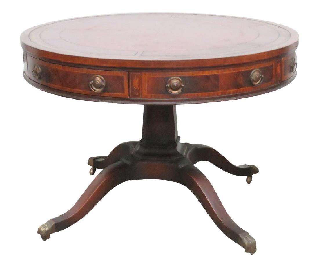 REGENCY STYLE INLAID LEATHERTOP RENT TABLE (1 of 6)