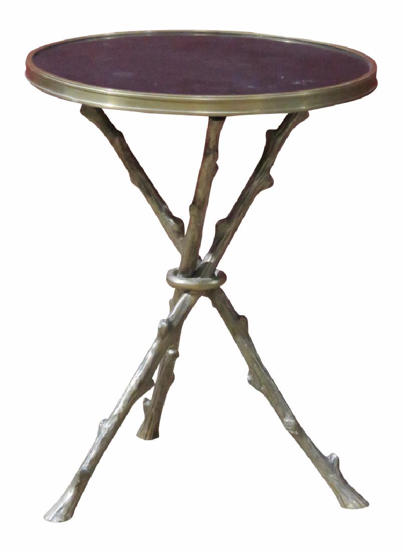 FAUX BRASS BRANCH LEG SIDE TABLE (1 of 3)
