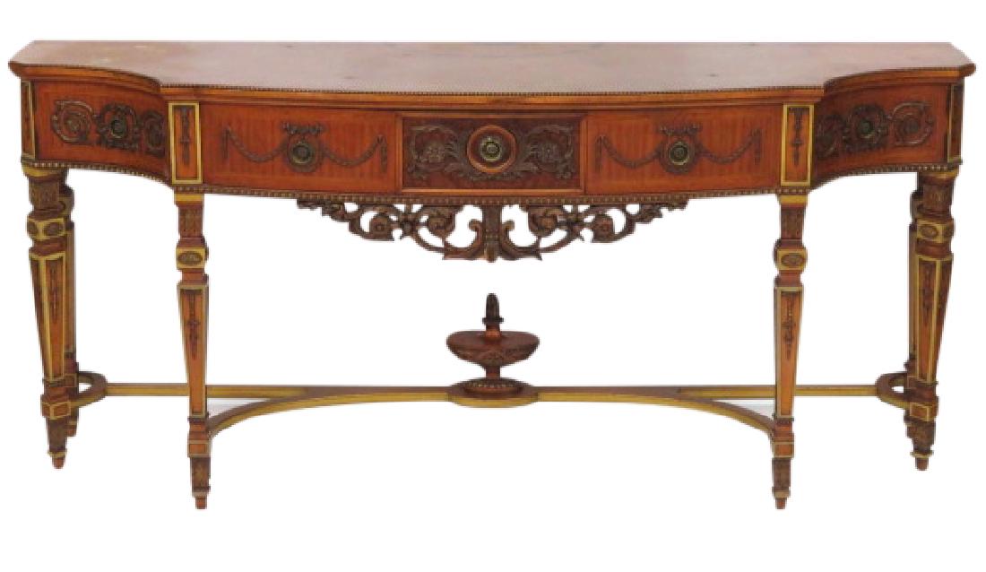 ADAMS STYLE CUSTOM SATINWOOD SIDEBOARD (1 of 5)